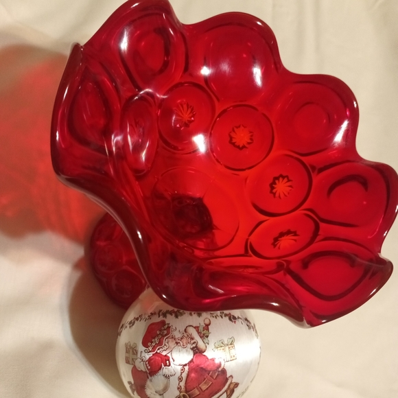 Vintage Moon and Stars Pedestal Bowl